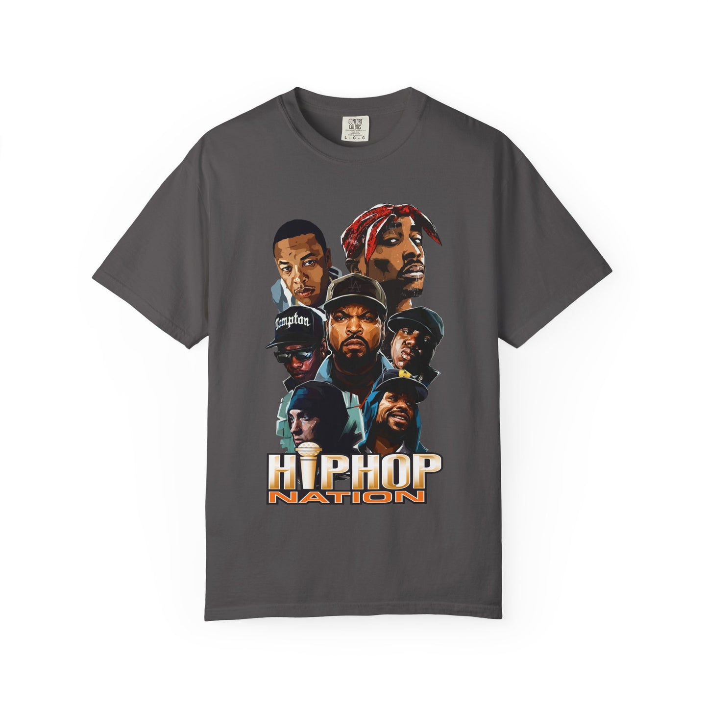 Hip Hop Nation Unisex Garment-Dyed T-Shirt - Celebrate Music Legends